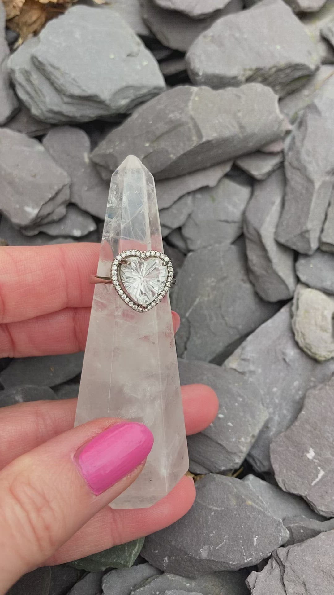 Stunning Classic Clear Quartz rings 🤍