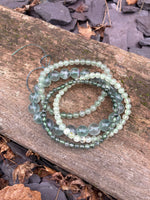 Load image into Gallery viewer, Green Flourite 💚 Prehnite 💚 Green rutile💚 bracelets
