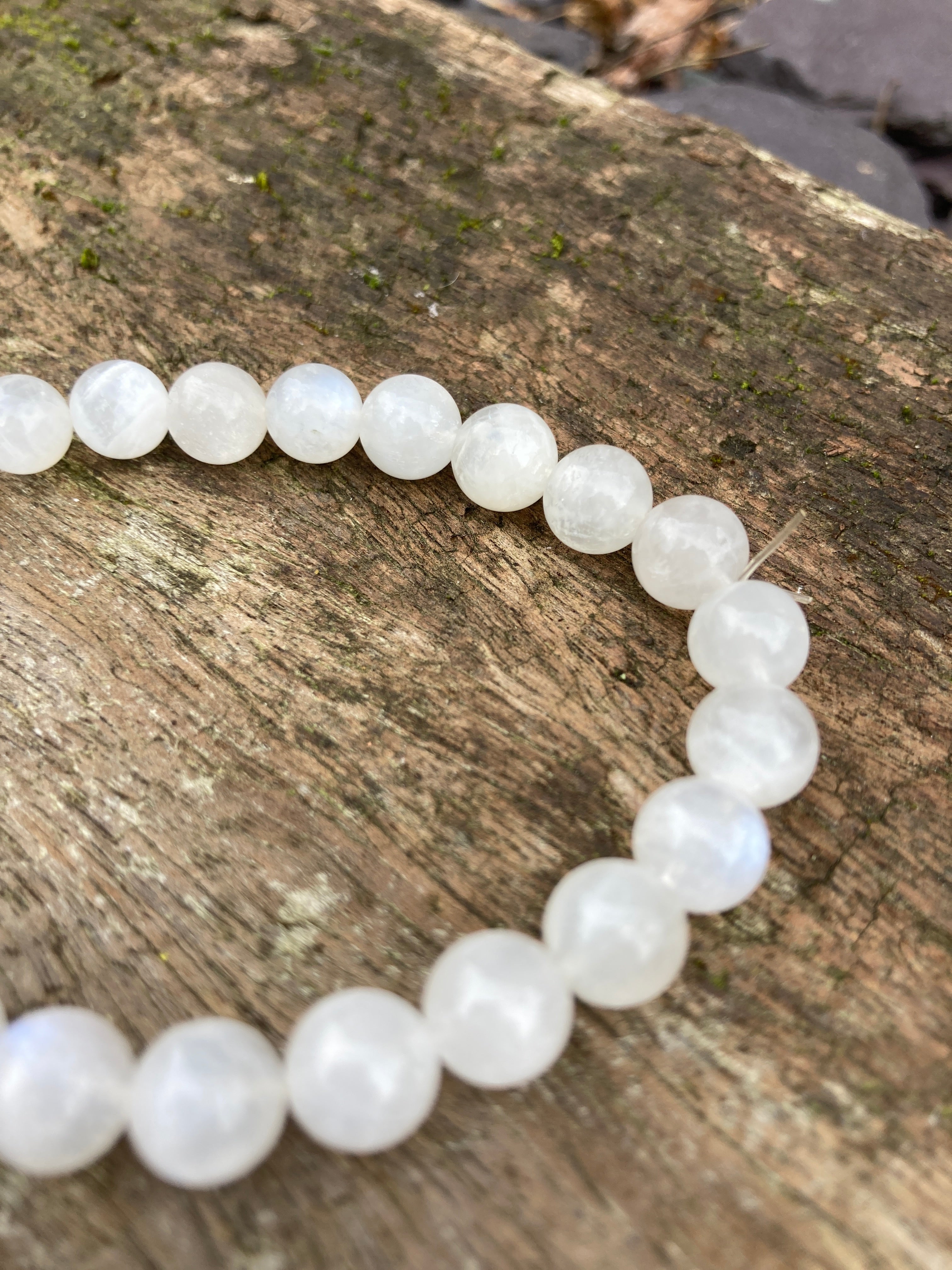 Faceted Clear quartz 🤍 Moonstone 🤍 Large Clear Quartz Sanskrit design 🤍 bracelets