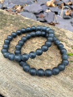 Load image into Gallery viewer, Herkimer 🤍 Labradorite 💙 Shungite 🖤 Hematite 🖤 bracelets
